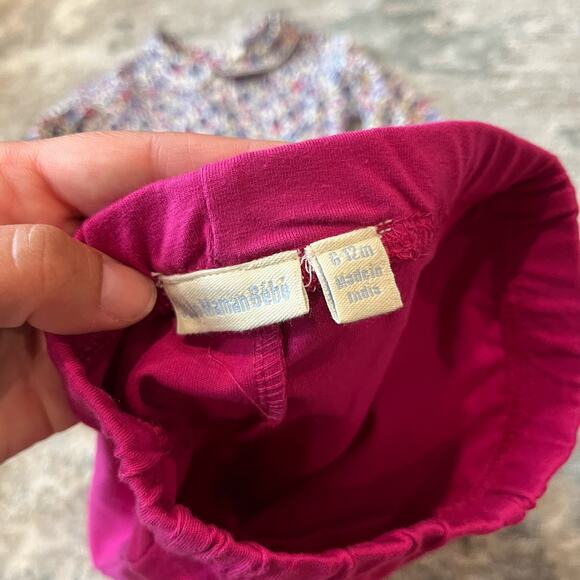 JoJo Maman Bebe Raspberry Pink Leggings 6-12 Months NWOT - Picture 6 of 8